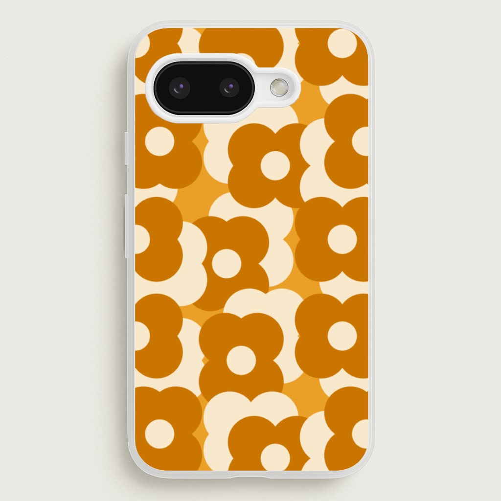 Retro Flower Pattern - Floral Phone Case for Google Pixel 9a