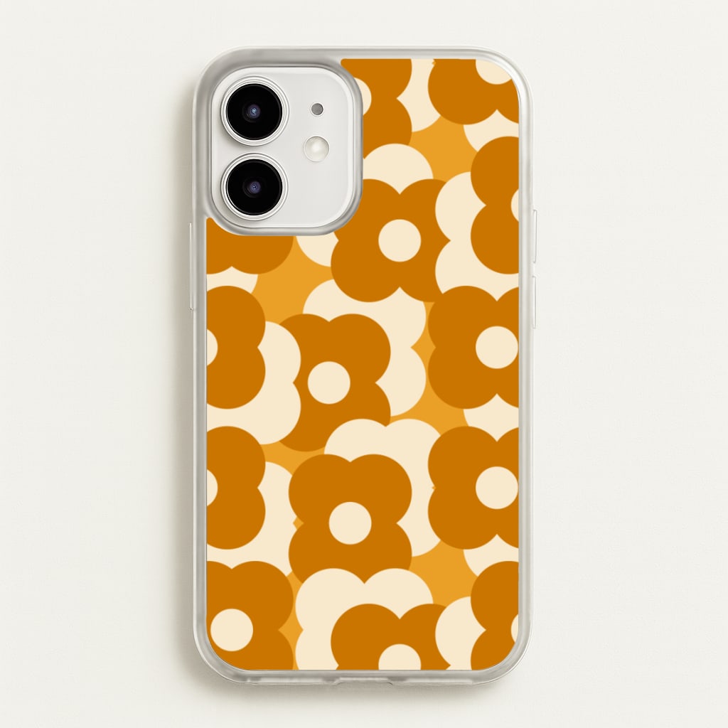 Retro Flower Pattern - Floral Phone Case for iPhone 12 Mini