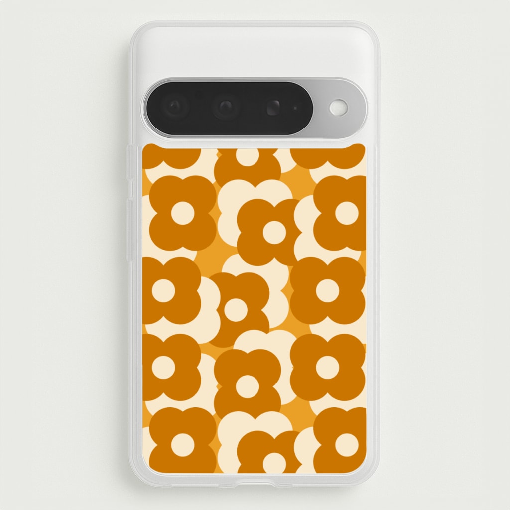 Retro Flower Pattern Phone Case for Google Pixel 10 Pro XL