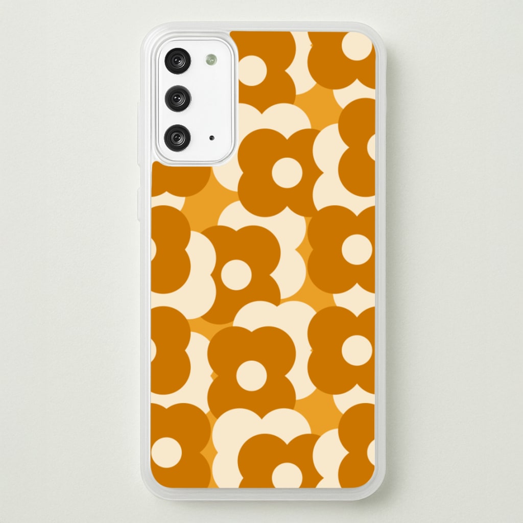 Retro Flower Pattern - Floral Phone Case for Galaxy Note 20