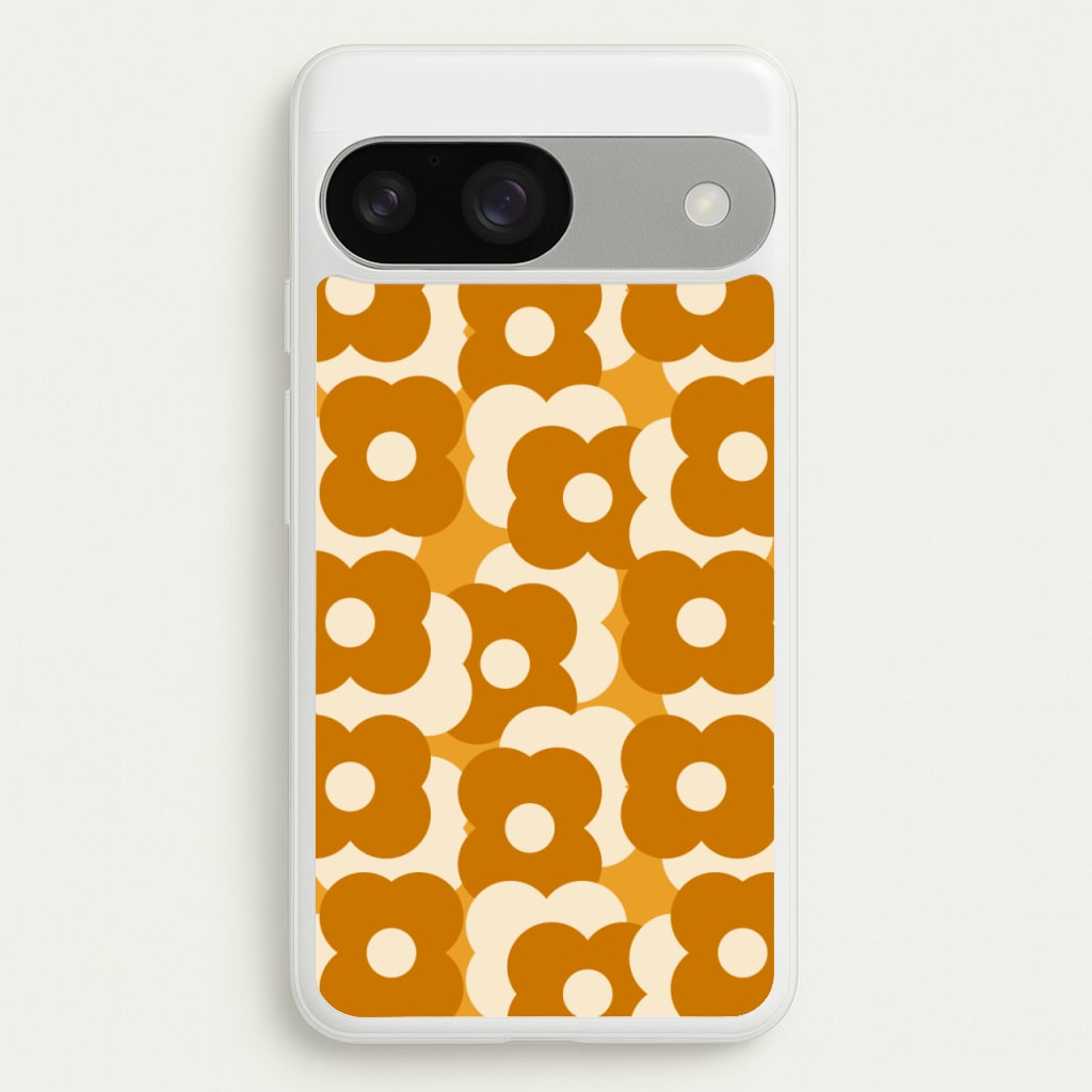 Retro Flower Pattern - Floral Phone Case for Google Pixel 9 / 9 Pro