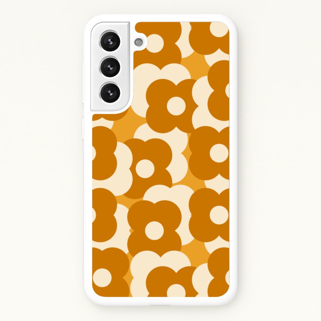 Retro Flower Pattern - Floral Phone Case for Galaxy S22 Plus