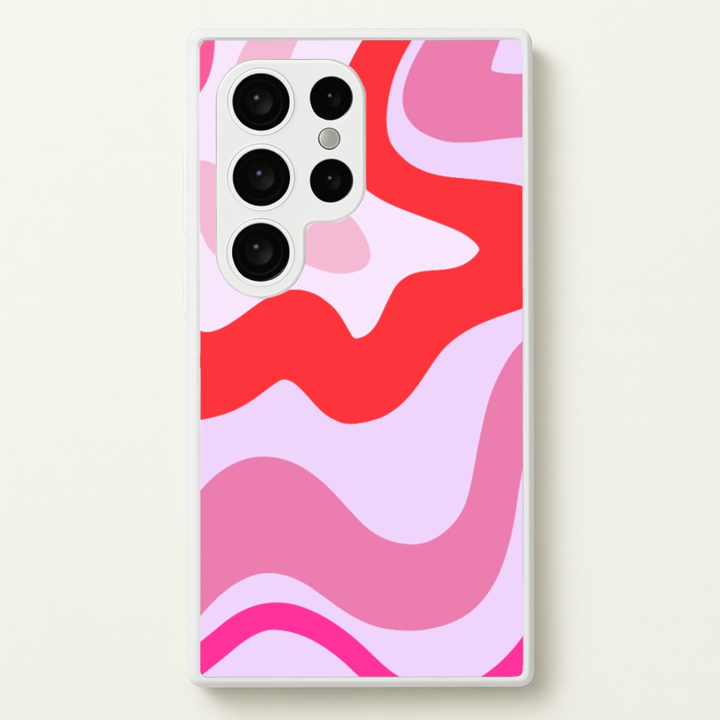 Purple & Pink Abstract - Abstract Phone Case for Galaxy S24 Ultra