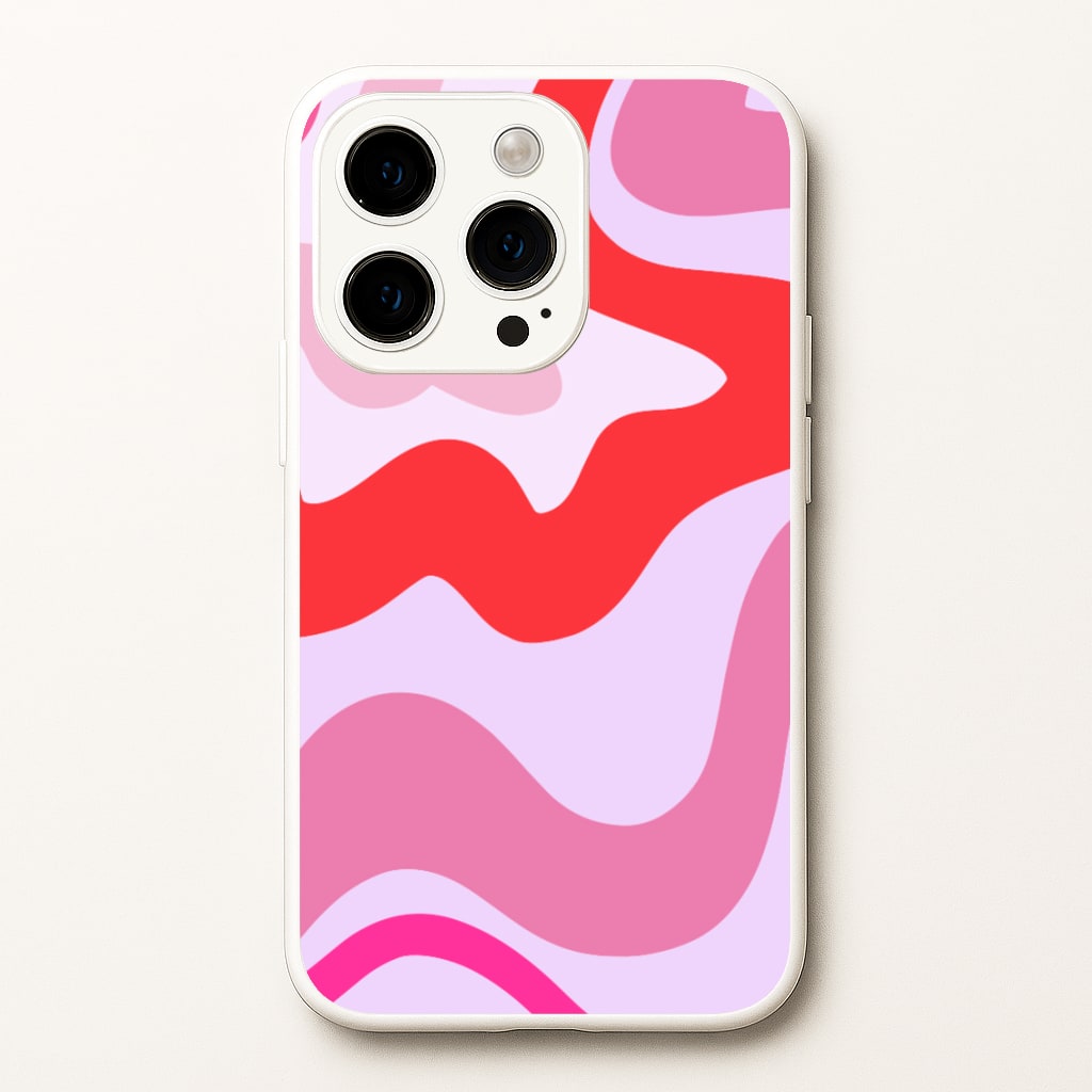 Purple & Pink Abstract - Abstract Phone Case for iPhone 14 Pro