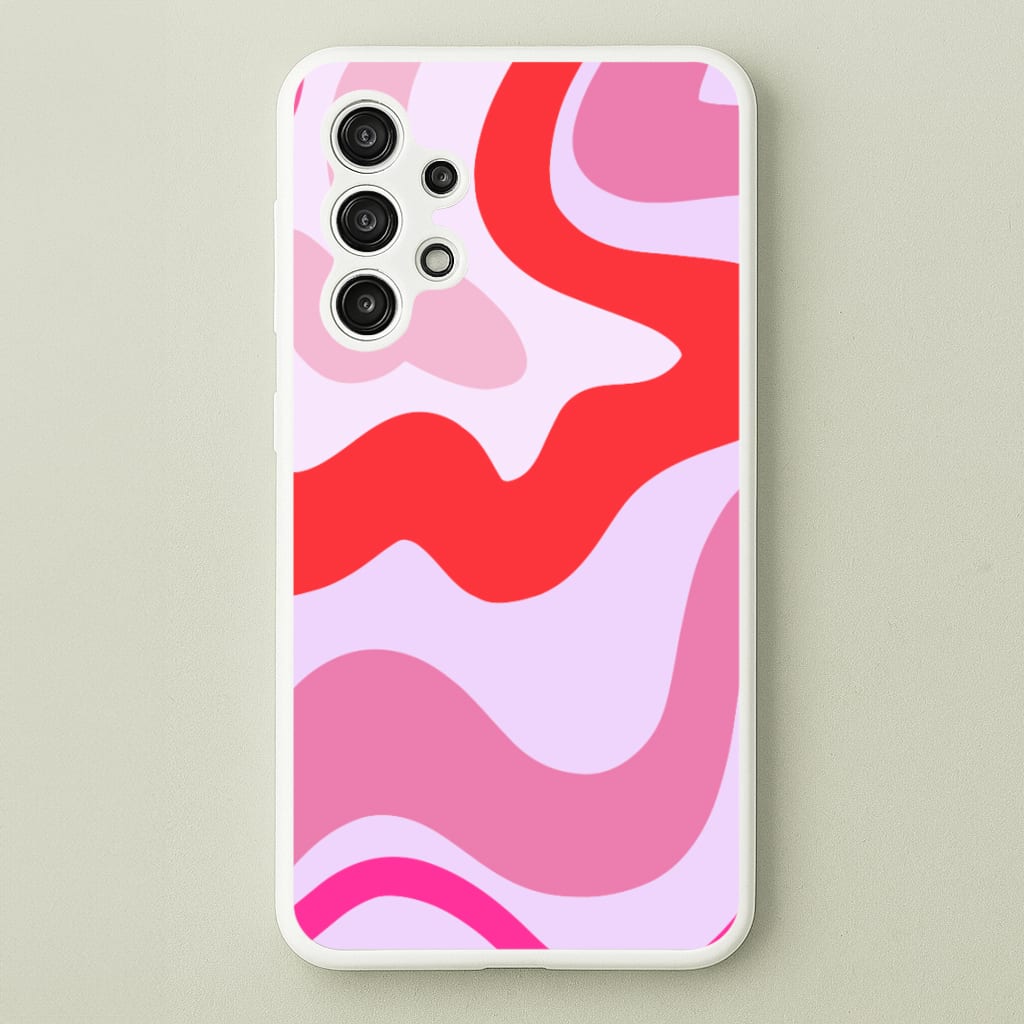 Purple & Pink Abstract - Abstract Phone Case for Galaxy A13