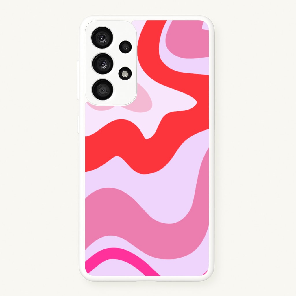 Purple & Pink Abstract - Abstract Phone Case for Galaxy A53