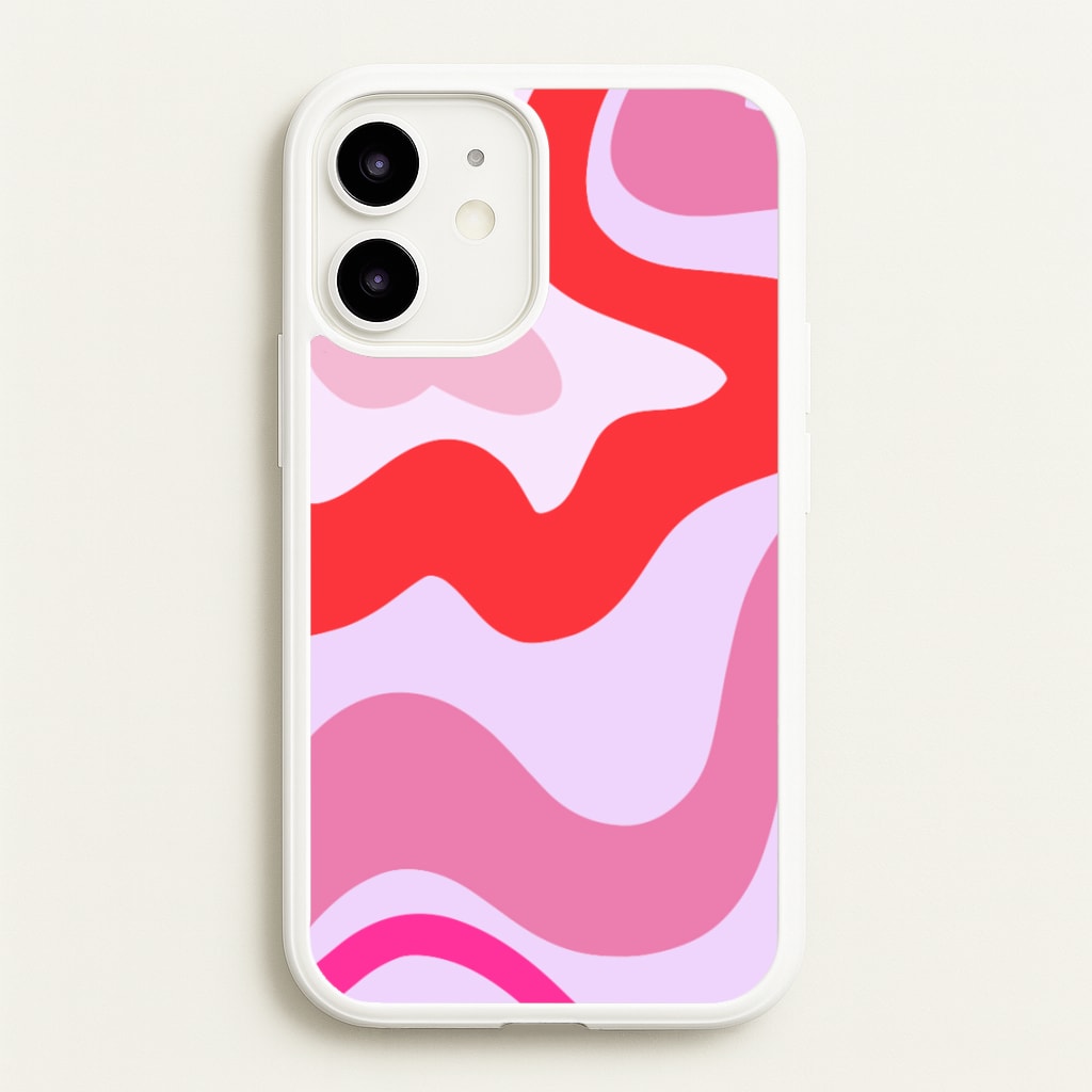 Purple & Pink Abstract - Abstract Phone Case for iPhone 12 Mini