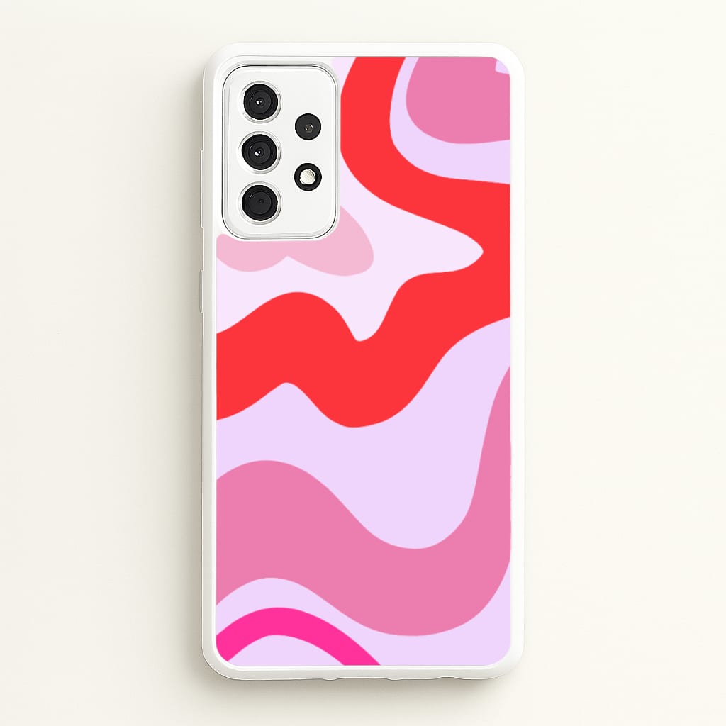 Purple & Pink Abstract - Abstract Phone Case for Galaxy A52 / A52s