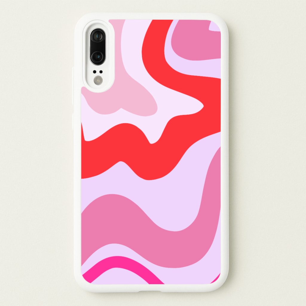 Purple & Pink Abstract - Abstract Phone Case for Huawei P20