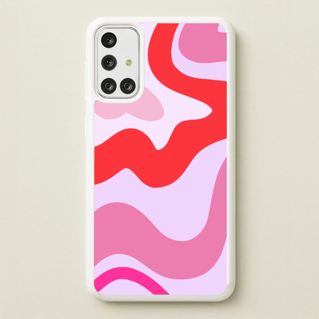 Purple & Pink Abstract - Abstract Phone Case for Galaxy A71