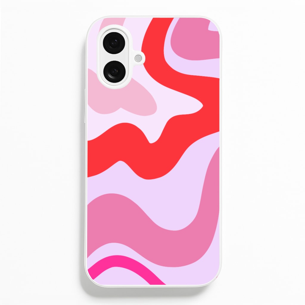 Purple & Pink Abstract - Abstract Phone Case for iPhone 16 Plus