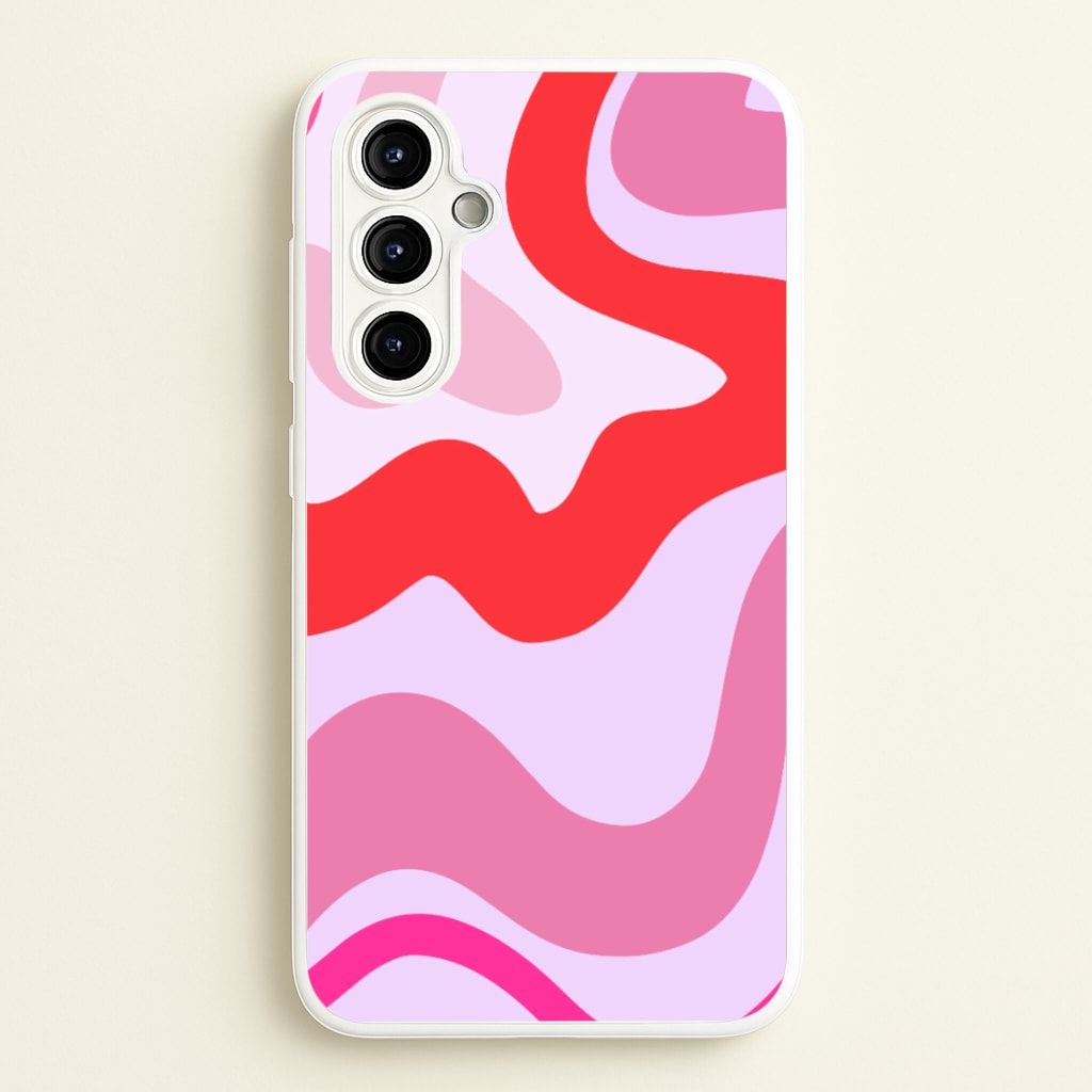 Purple & Pink Abstract - Abstract Phone Case for Galaxy A54