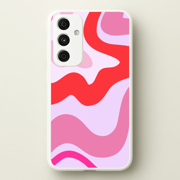 Purple & Pink Abstract - Abstract Phone Case for Galaxy A35