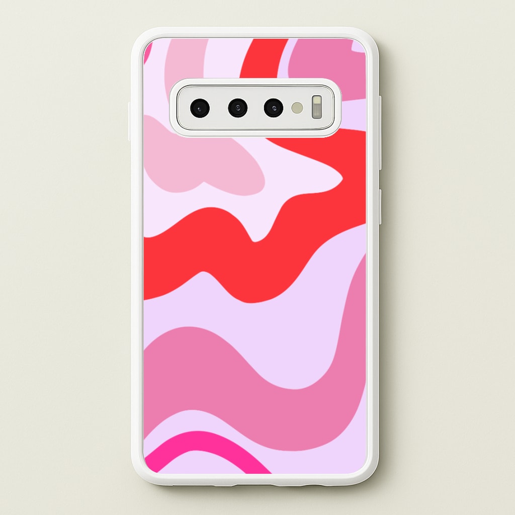 Purple & Pink Abstract - Abstract Phone Case for Galaxy S10 Plus