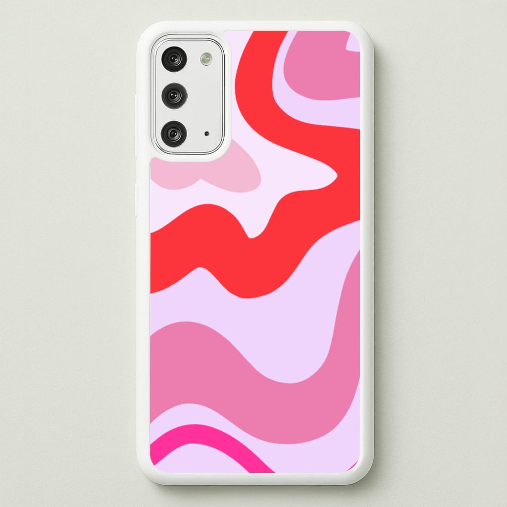 Purple & Pink Abstract - Abstract Phone Case for Galaxy Note 20