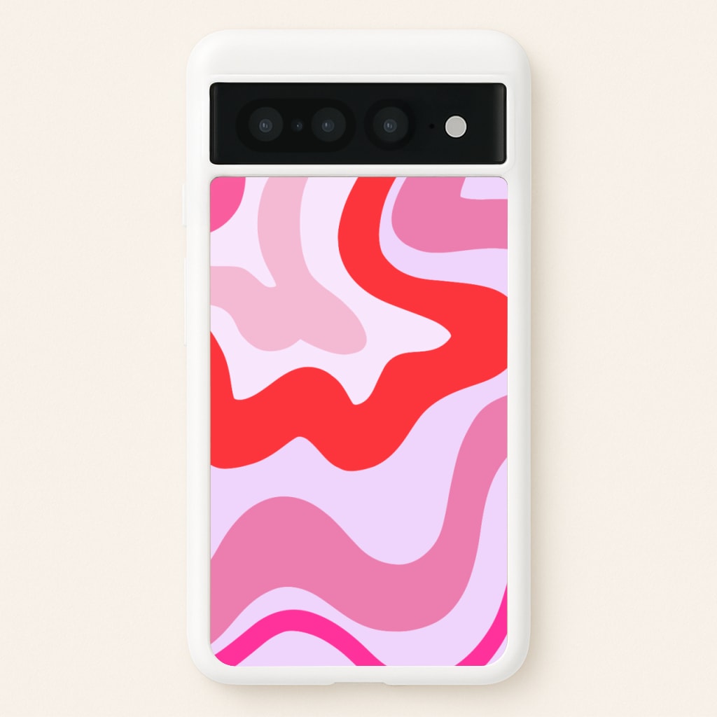 Purple & Pink Abstract - Abstract Phone Case for Google Pixel 7 Pro