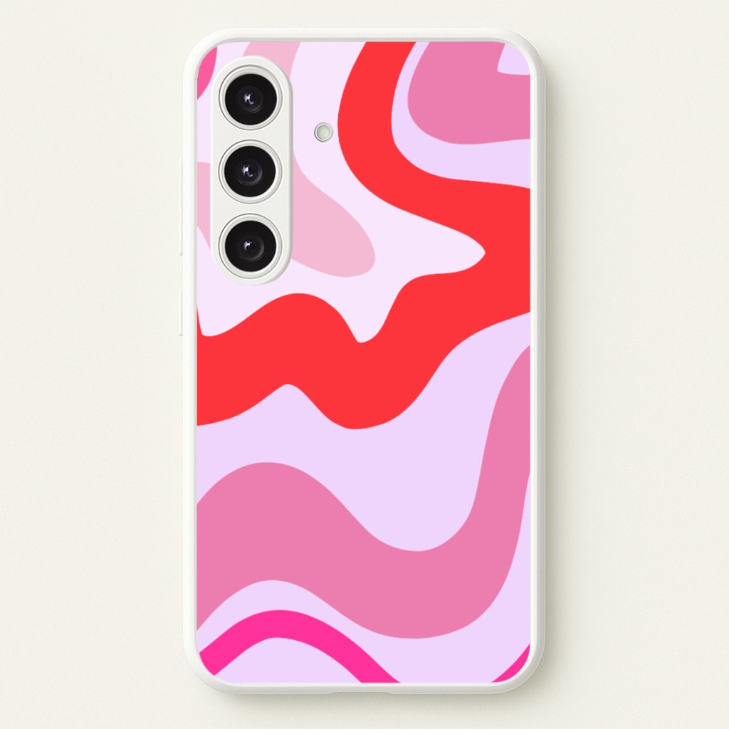 Purple & Pink Abstract - Abstract Phone Case for Galaxy S24