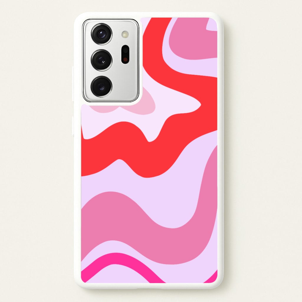 Purple & Pink Abstract - Abstract Phone Case for Galaxy Note 20 Ultra