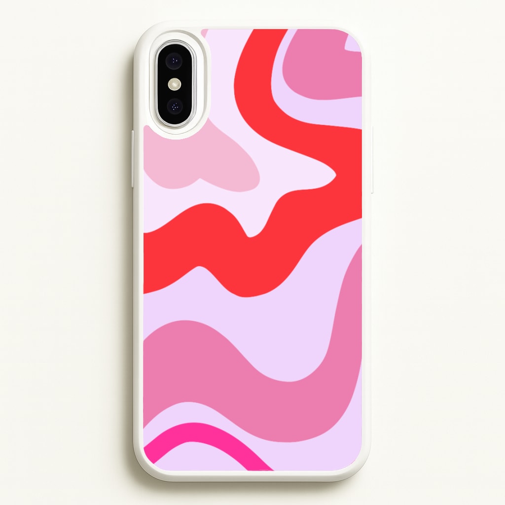 Purple & Pink Abstract - Abstract Phone Case for iPhone XS Max