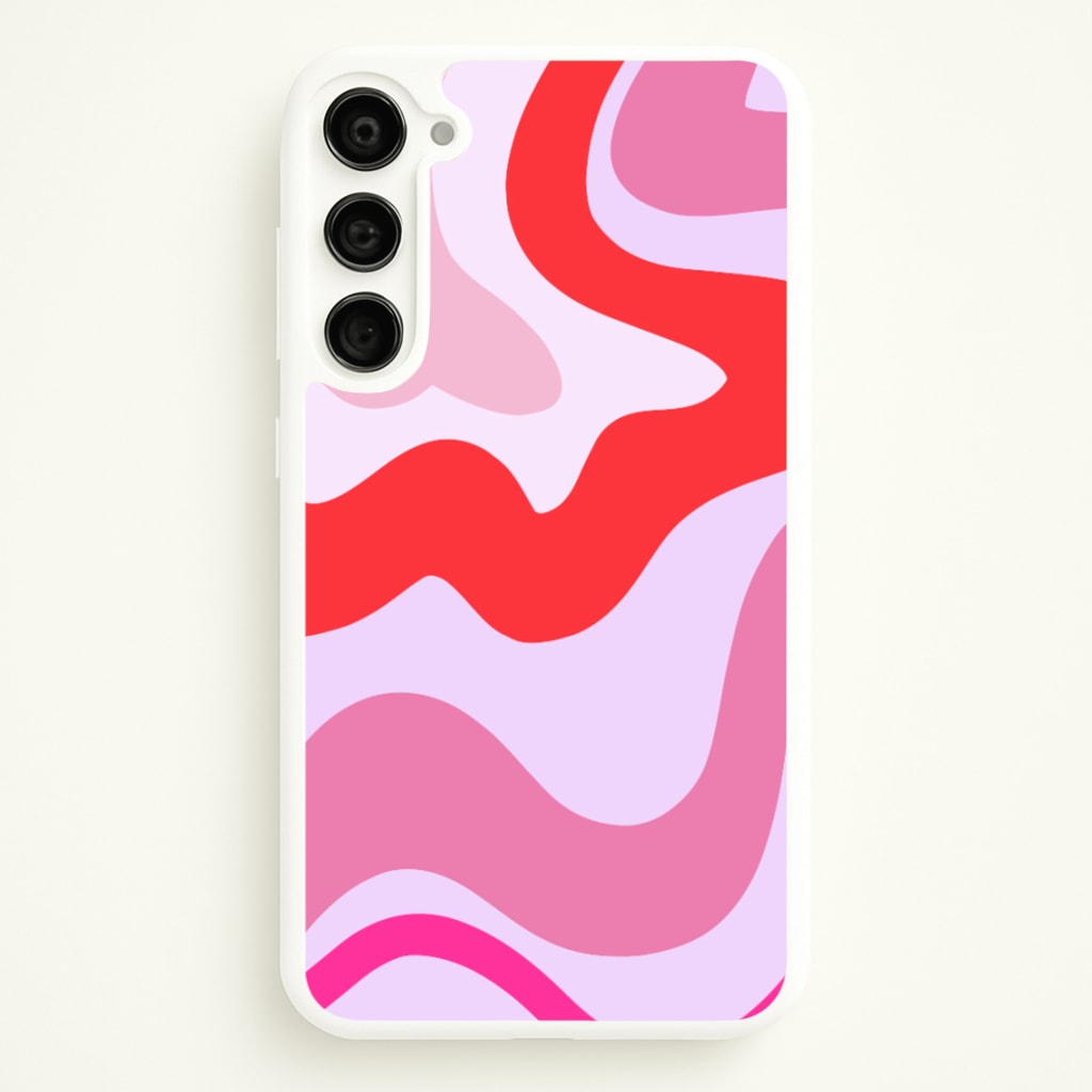 Purple & Pink Abstract - Abstract Phone Case for Galaxy S23