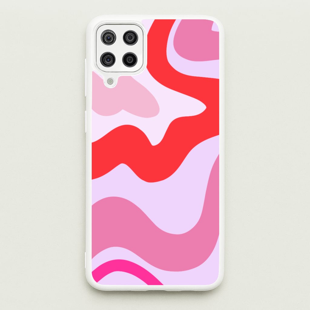 Purple & Pink Abstract - Abstract Phone Case for Galaxy A12