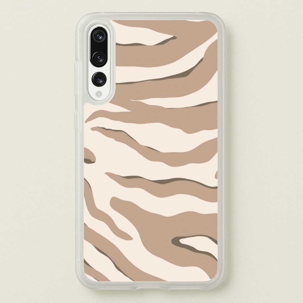 Neutral Tiger Print - Animals Phone Case for Huawei P20 Pro