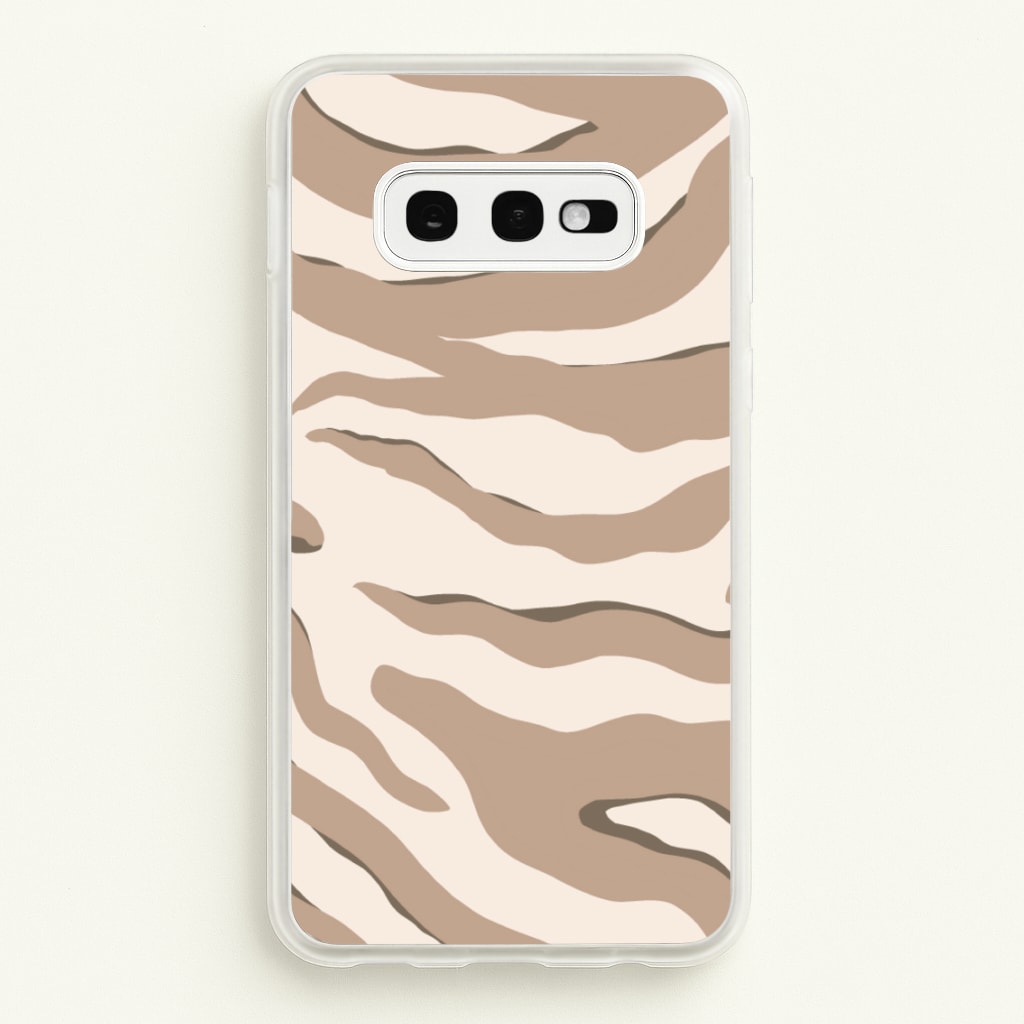 Neutral Tiger Print - Animals Phone Case for Galaxy S10e
