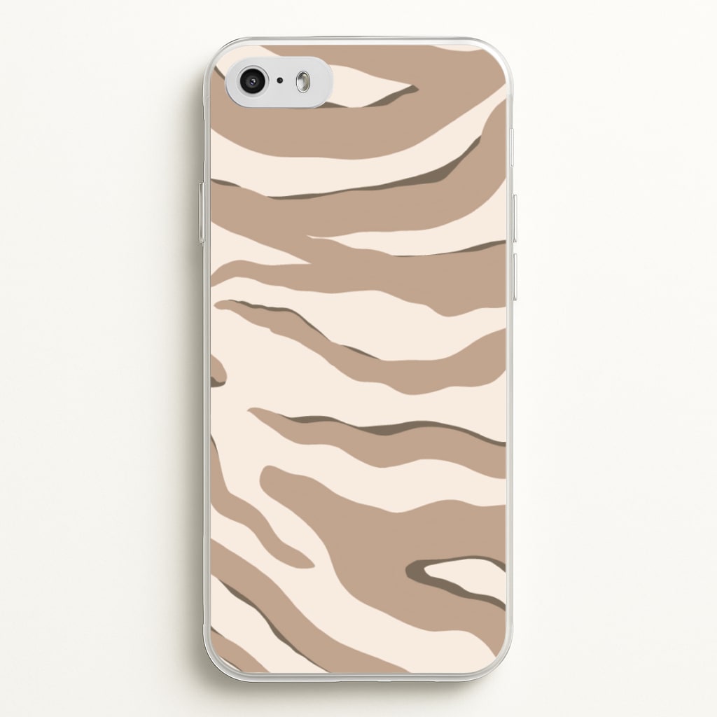 Neutral Tiger Print - Animals Phone Case for iPhone 5 / 5s / SE 2016