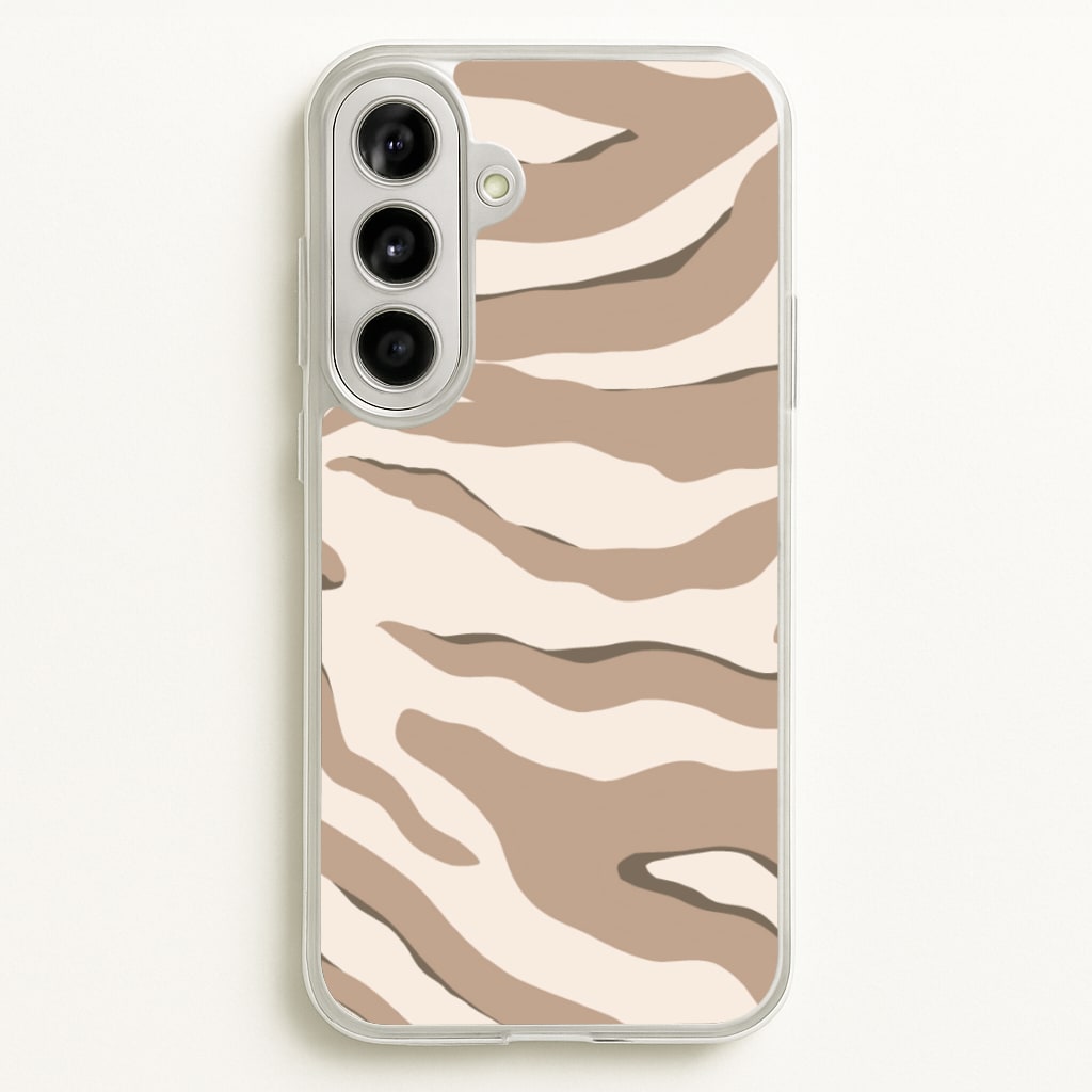 Neutral Tiger Print - Animals Phone Case for Galaxy A56