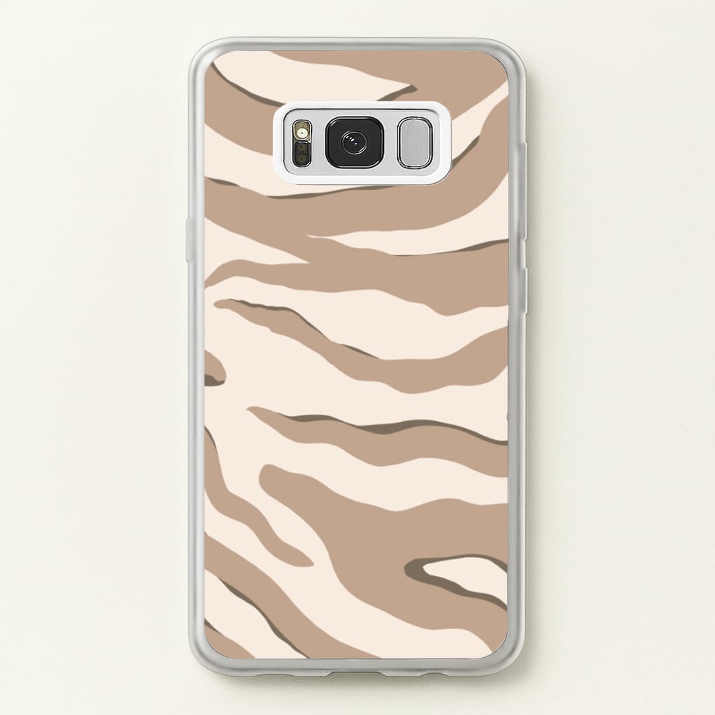 Neutral Tiger Print - Animals Phone Case for Galaxy S8 Plus