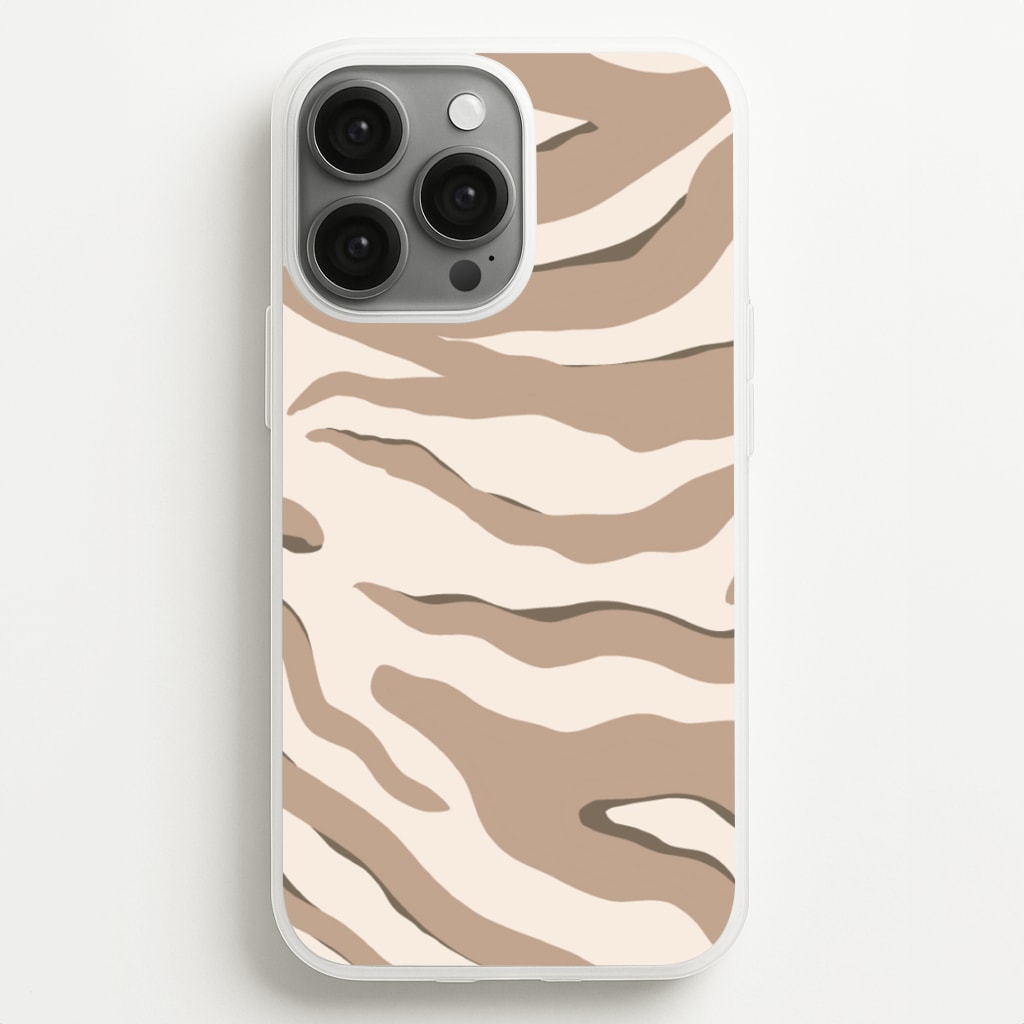 Neutral Tiger Print - Animals Phone Case for iPhone 13 Pro Max