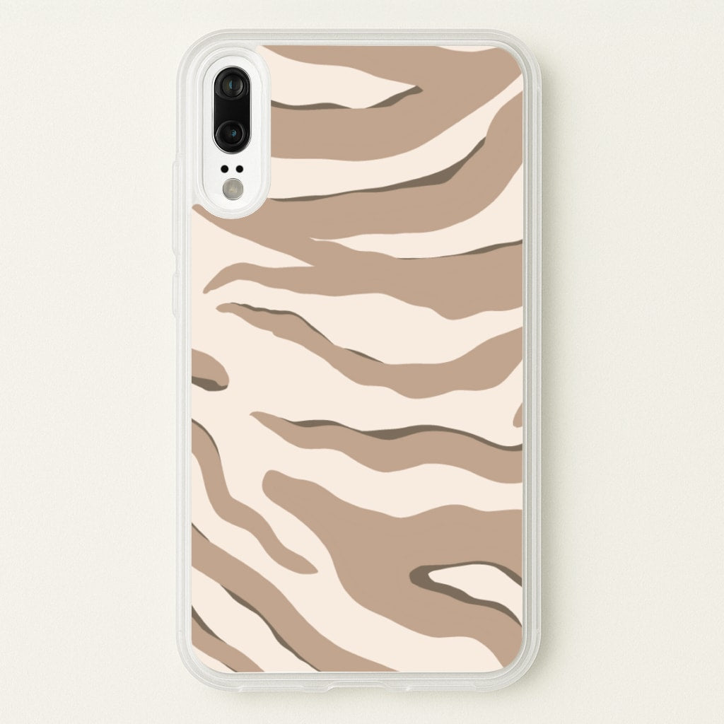 Neutral Tiger Print - Animals Phone Case for Huawei P20