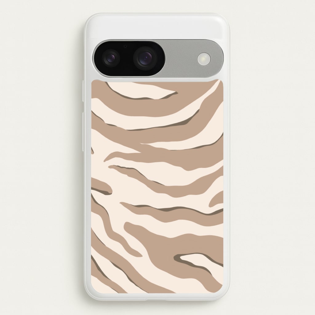 Neutral Tiger Print - Animals Phone Case for Google Pixel 9 / 9 Pro