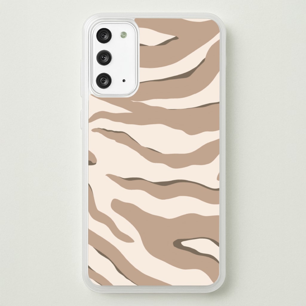 Neutral Tiger Print - Animals Phone Case for Galaxy Note 20