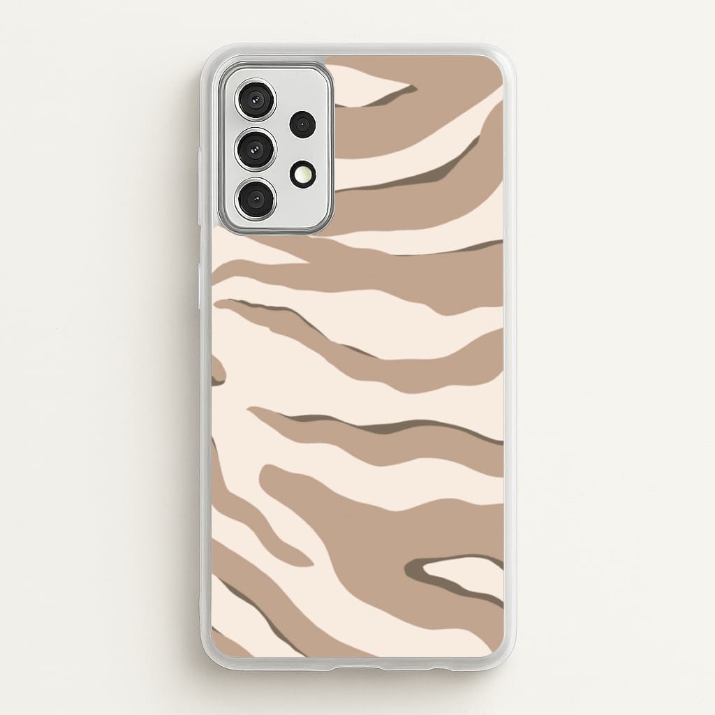 Neutral Tiger Print - Animals Phone Case for Galaxy A52 / A52s