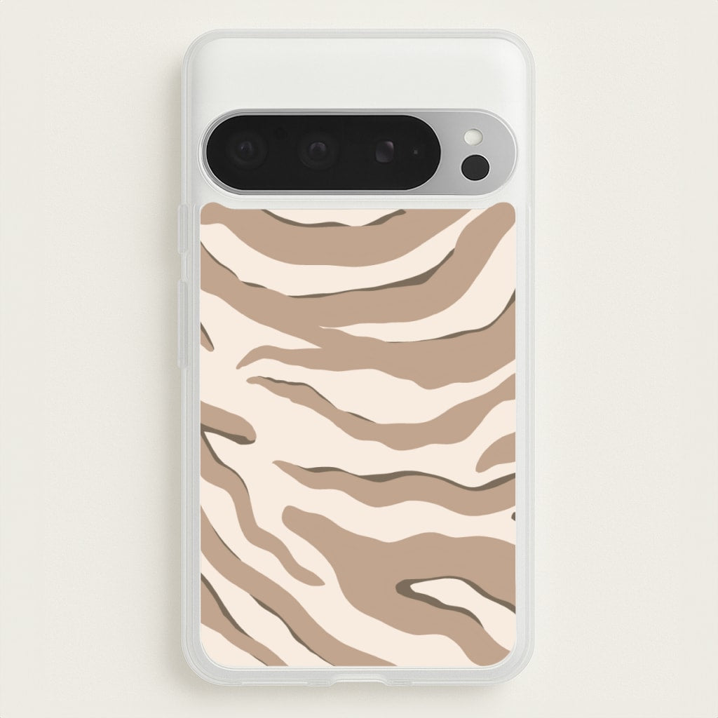 Neutral Tiger Print - Animals Phone Case for Google Pixel 9 Pro XL