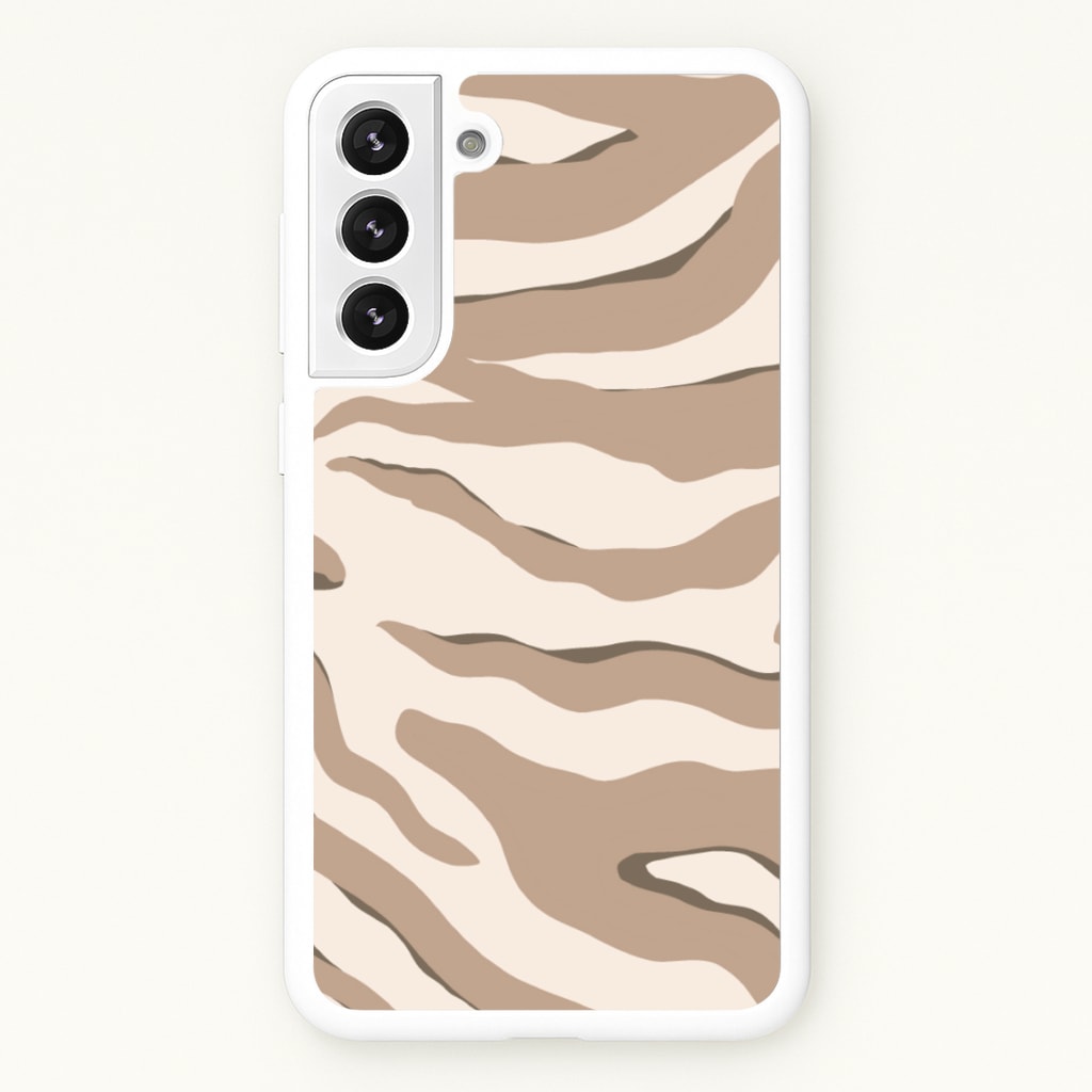 Neutral Tiger Print - Animals Phone Case for Galaxy S22 Plus
