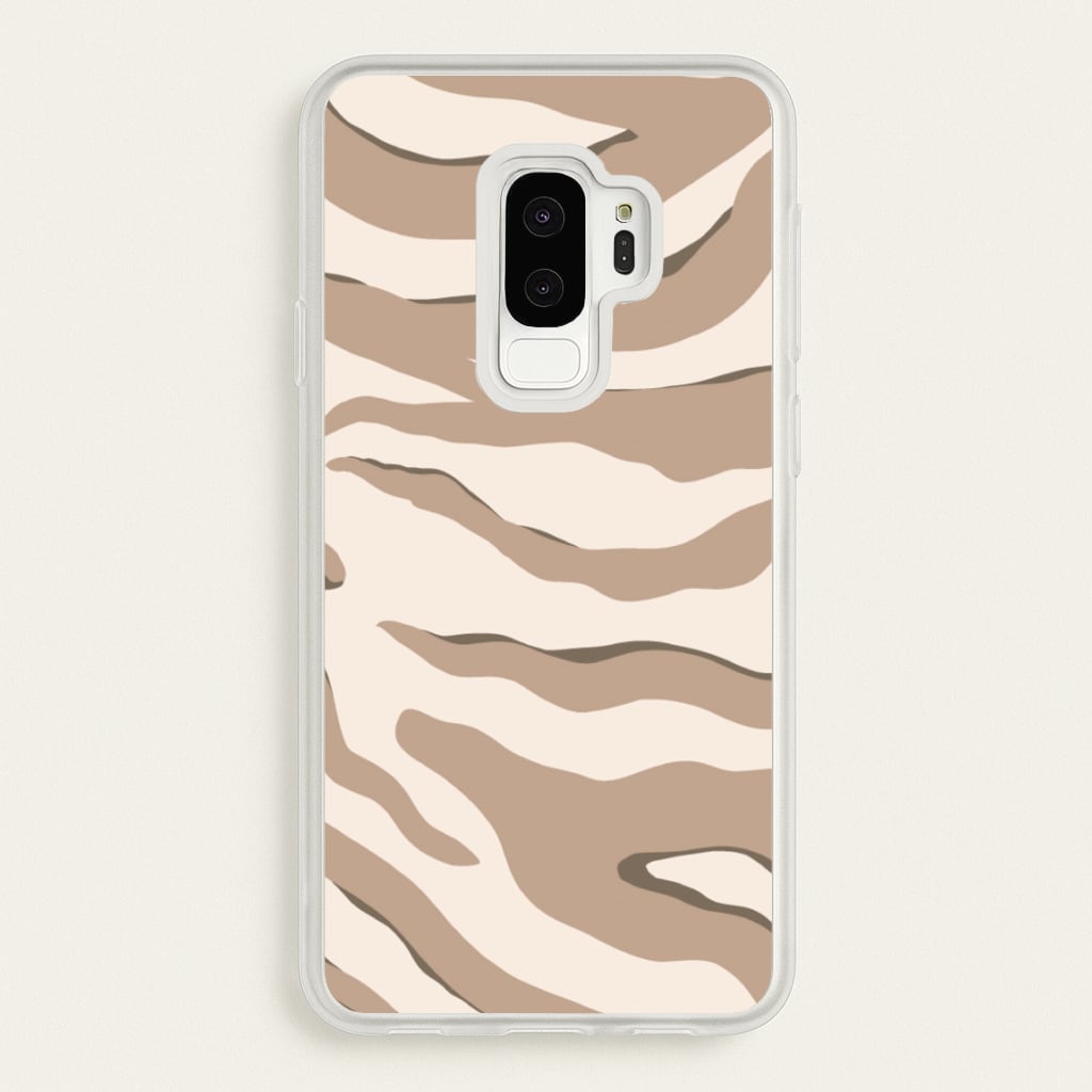 Neutral Tiger Print - Animals Phone Case for Galaxy S9 Plus