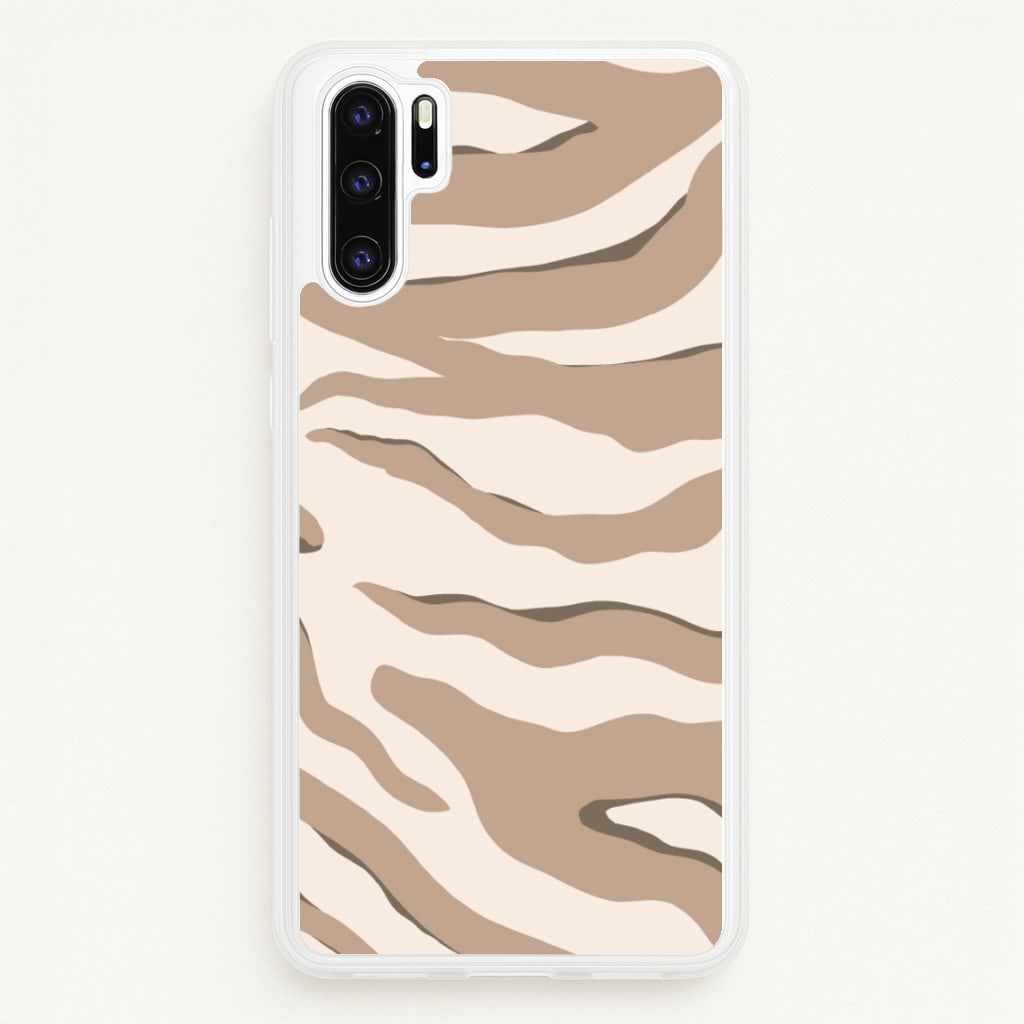 Neutral Tiger Print - Animals Phone Case for Huawei P30 Pro