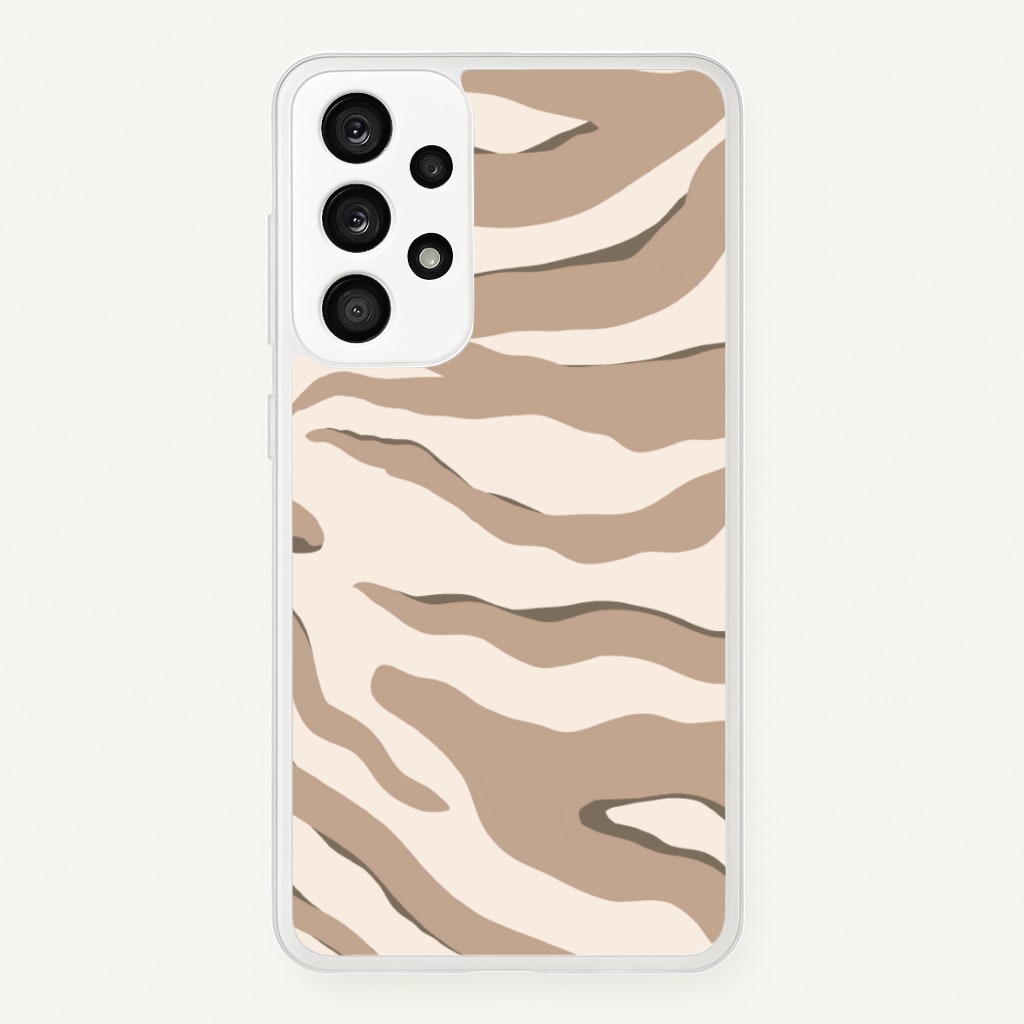Neutral Tiger Print - Animals Phone Case for Galaxy A33