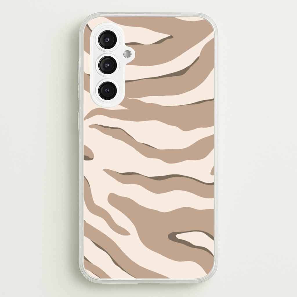 Neutral Tiger Print - Animals Phone Case for Galaxy S23FE