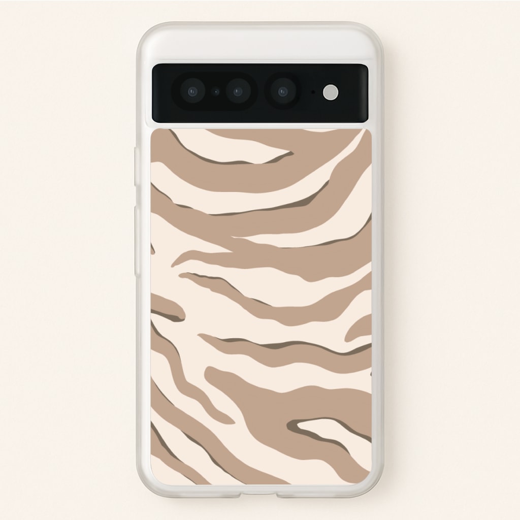 Neutral Tiger Print - Animals Phone Case for Google Pixel 7 Pro