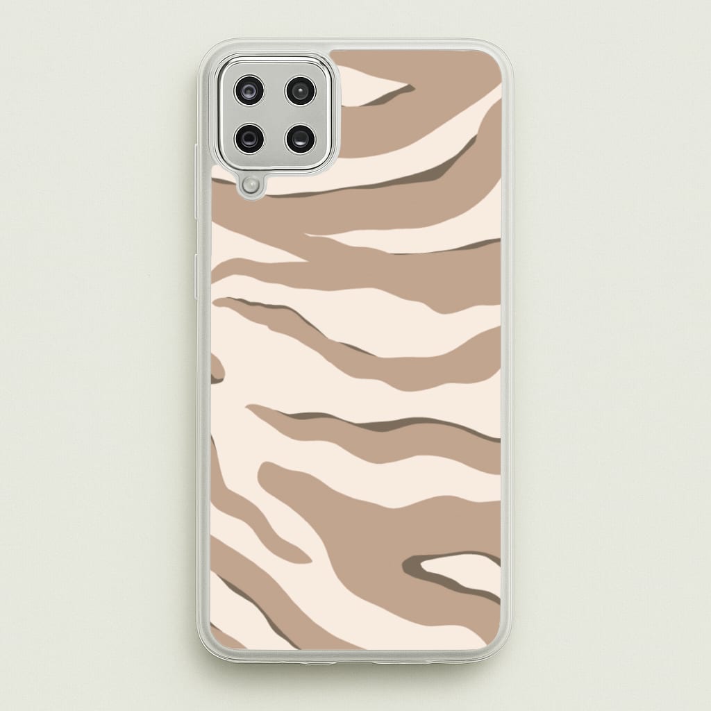 Neutral Tiger Print - Animals Phone Case for Galaxy A12