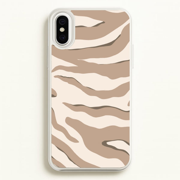 Neutral Tiger Print - Animals Phone Case for iPhone XS Max