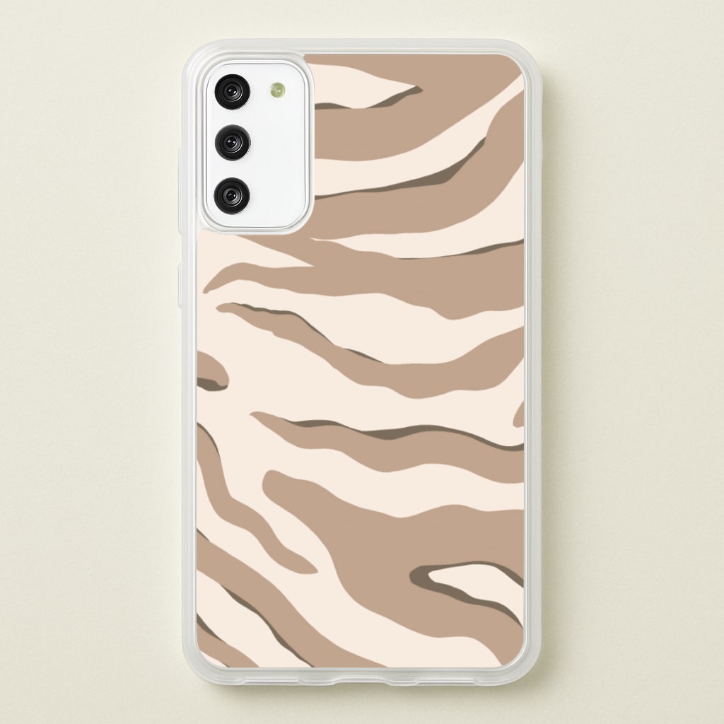 Neutral Tiger Print - Animals Phone Case for Galaxy S20FE