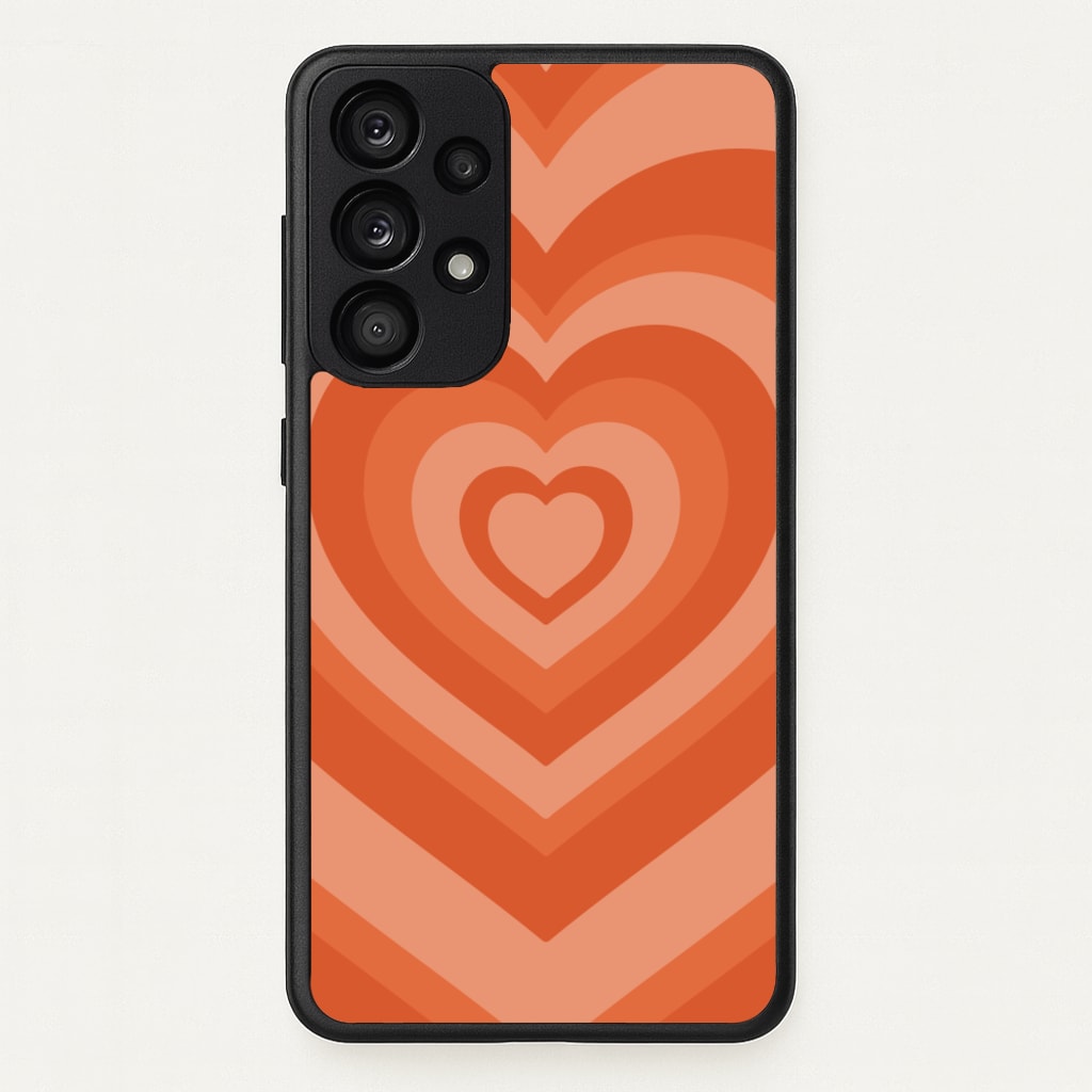 Orange - Colourful Hearts - Colourful Hearts Phone Case for Galaxy A33