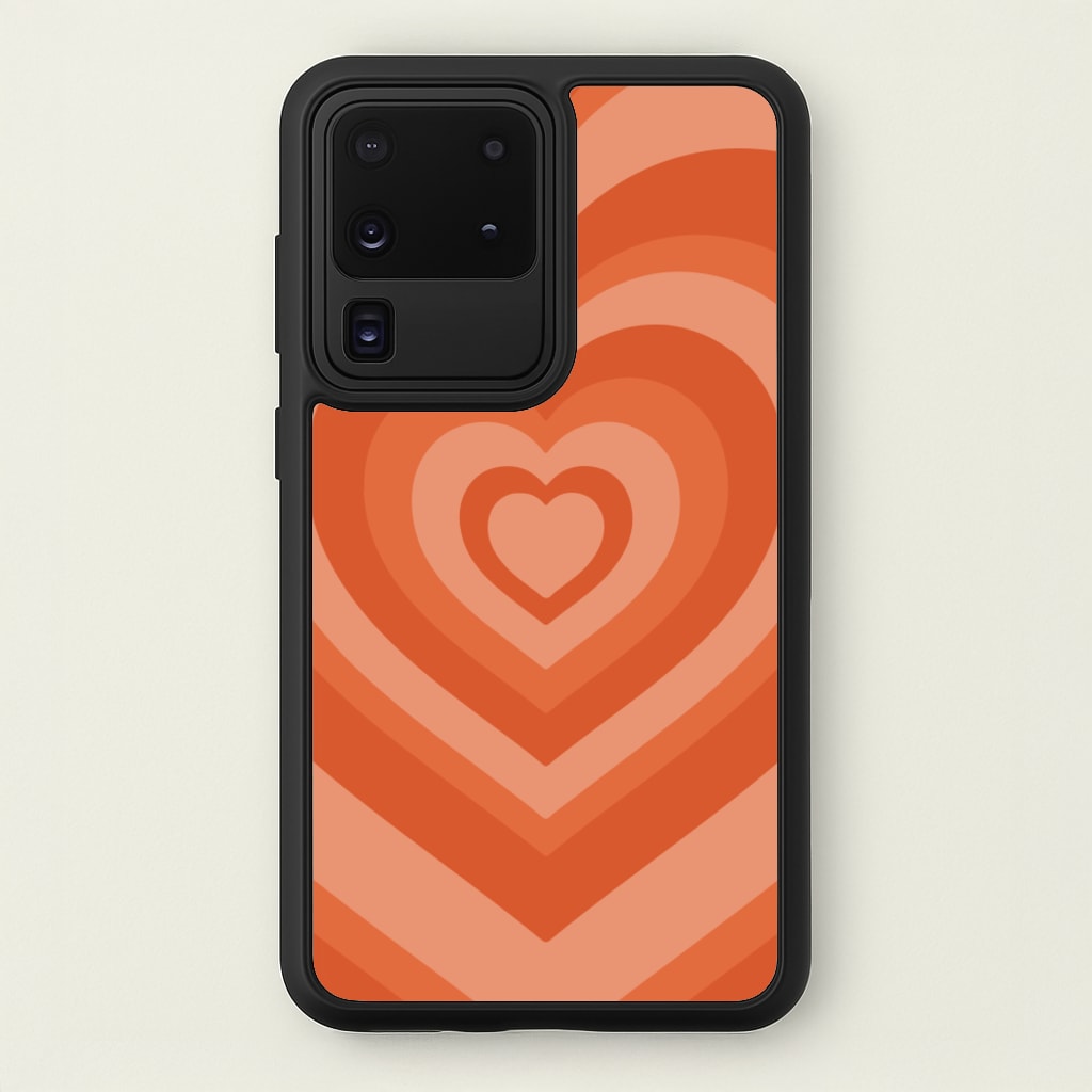 Orange - Colourful Hearts - Colourful Hearts Phone Case for Galaxy S20 Ultra