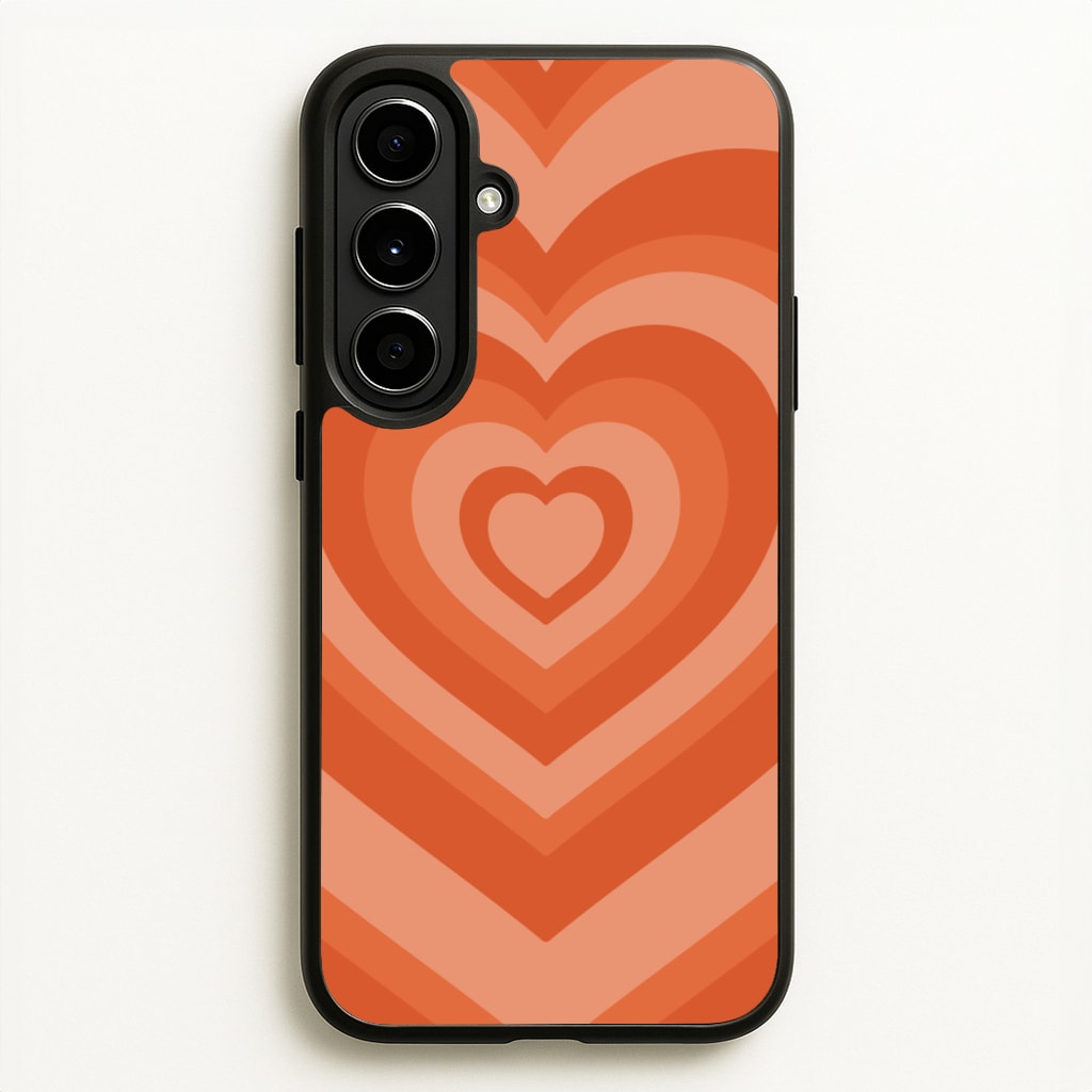 Orange - Colourful Hearts - Colourful Hearts Phone Case for Galaxy A56