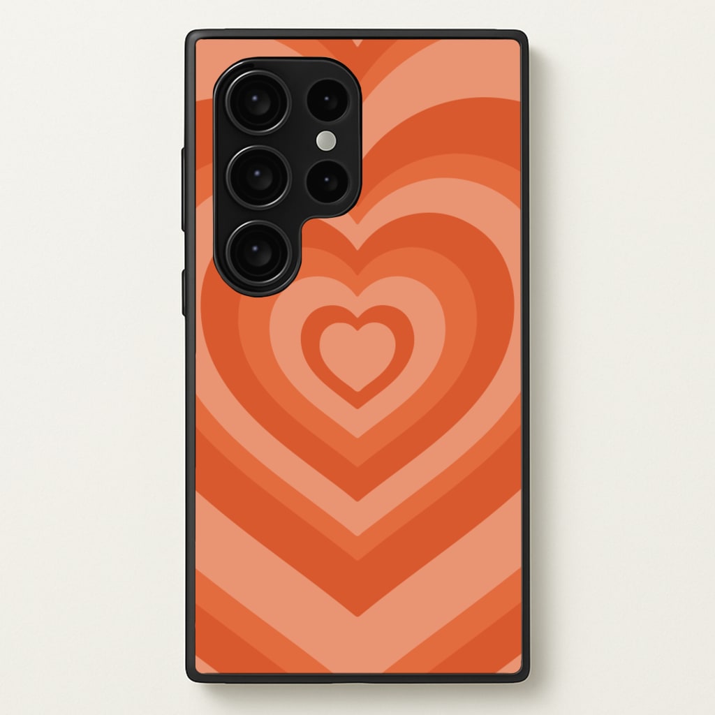 Orange - Colourful Hearts - Colourful Hearts Phone Case for Galaxy S24 Ultra