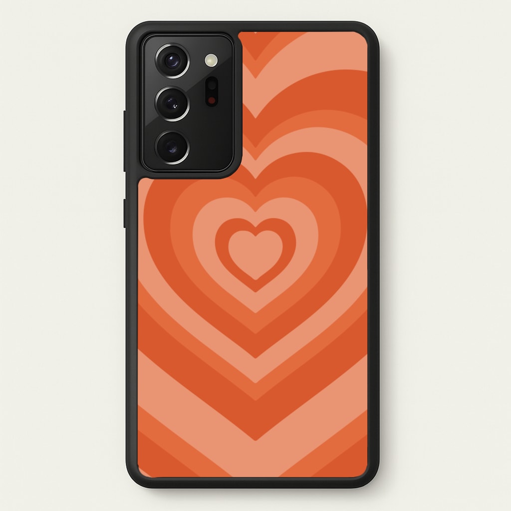 Orange - Colourful Hearts - Colourful Hearts Phone Case for Galaxy Note 20 Ultra